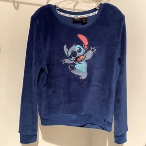 Lilo & Stitch Fuzzy Crew neck Authentic Disney